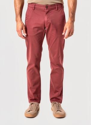 Pantalon chino țesătură poplin mărime normală portocalie SHINE ORIGINAL bărbat
