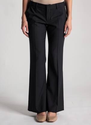 Pantalon evazat mărime normală mărime normală negru QUIET femeie
