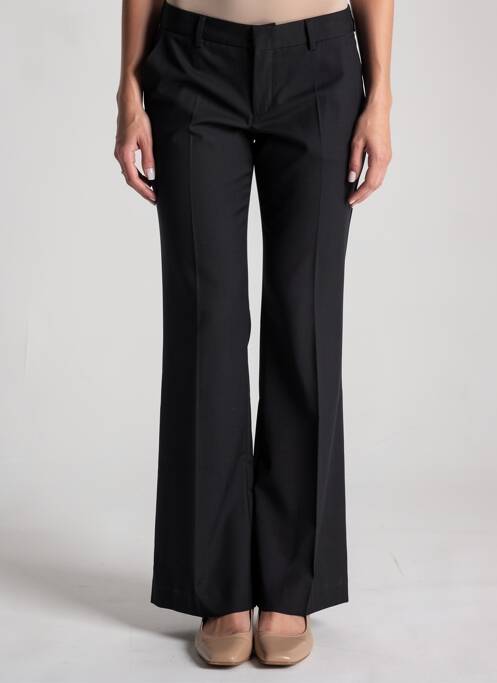 Pantalon evazat închidere cu fermoar sub clapetă cu cârlig mărime normală negru QUIET femme