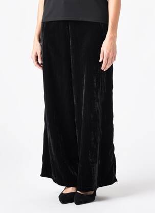 Pantalon larg închidere cu fermoar lateral mărime normală negru G!OZE femme