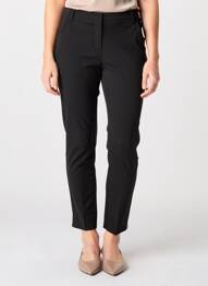 Pantalon slim țesătură poplin mărime normală negru ZHENZI femme
