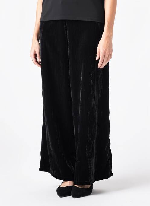 Pantalon larg închidere cu fermoar lateral mărime normală negru G!OZE femme