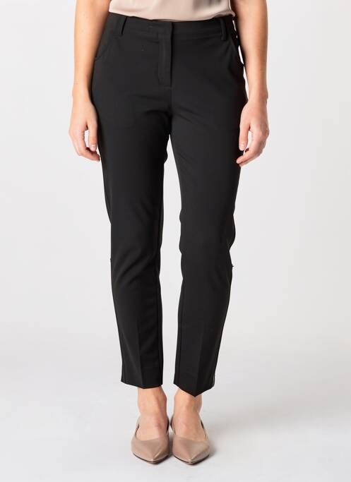 Pantalon slim țesătură poplin mărime normală negru ZHENZI femme