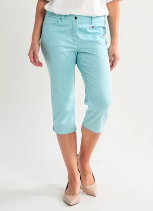 Pantalon trei sferturi buzunare albastru TONI femeie