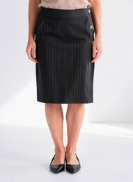 Fustă midi croială dreaptă negru GRIFFON femme