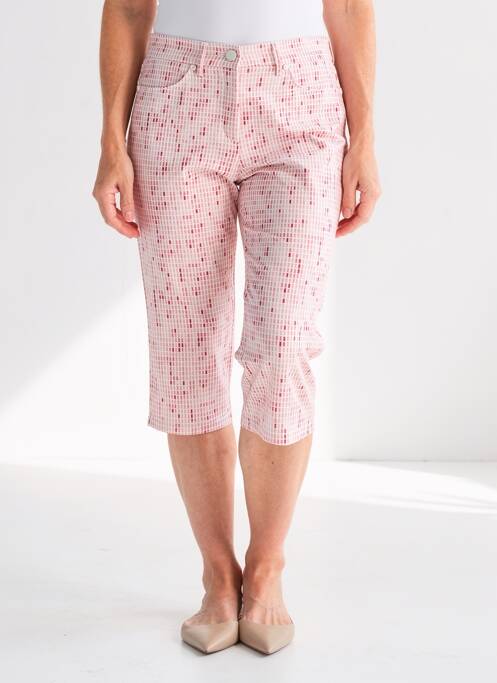 Pantalon trei sferturi buzunare roz TONI femme