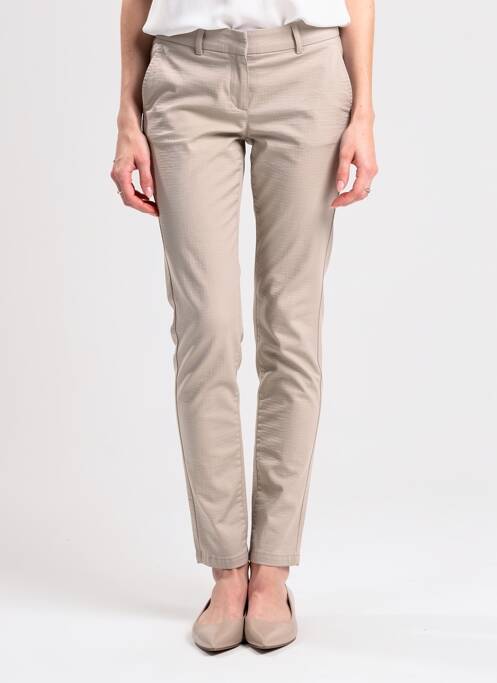 Pantalon slim talie elastică mărime normală gri STARK femme
