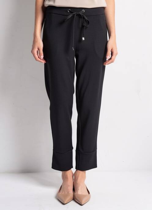 Pantalon slim talie elastică mărime normală negru STARK femme