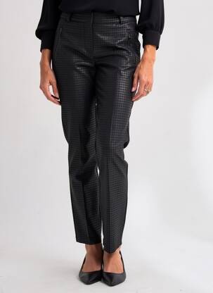 Pantalon slim talie elastică mărime normală negru STARK femeie