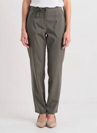 Pantalon slim elasticitate mărime normală verde GRIFFON femme