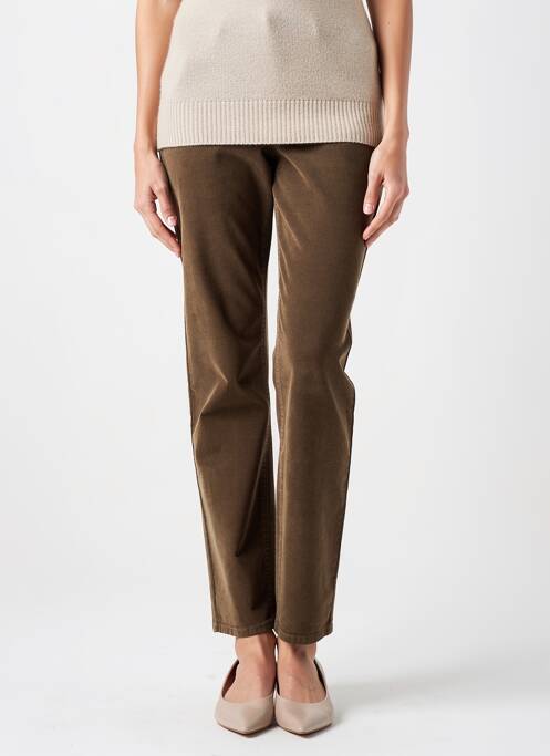 Pantalon slim mărime normală mărime normală verde DIANE LAURY femme