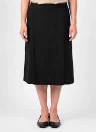 Fustă midi elasticitate negru GEVANA femme