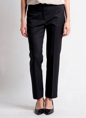 Pantalon slim talie înaltă talie înaltă negru PLURIELLES femeie