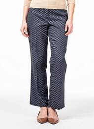Pantalon drept elasticitate talie înaltă negru GEVANA femeie