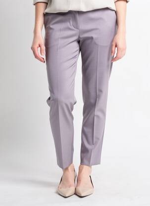 Pantalon slim talie înaltă talie înaltă gri GEVANA femeie