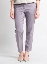 Pantalon slim talie elastică talie înaltă gri GEVANA femme