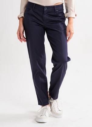 Pantalon 7/8 țesătură poplin mărime normală albastru GEVANA femeie
