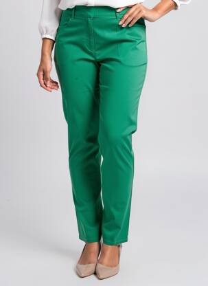 Pantalon slim talie elastică mărime normală verde STARK femeie