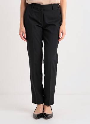 Pantalon chino închidere cu fermoar sub clapetă cu nasturi mărime normală negru STARK femeie
