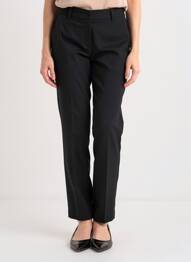 Pantalon chino închidere cu fermoar sub clapetă cu nasturi mărime normală negru STARK femme