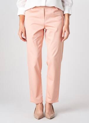 Pantalon slim talie elastică mărime normală roz STARK femeie