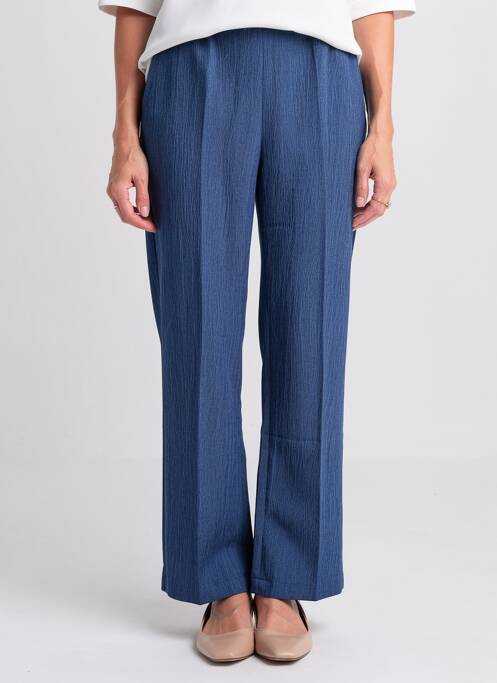 Pantalon slim talie elastică albastru FRANCE RIVOIRE femme