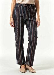 Pantalon 7/8 elasticitate mărime normală albastru FRANCE RIVOIRE femme