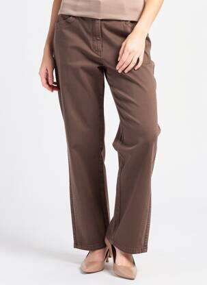 Pantalon drept elasticitate mărime normală maro TONI femeie