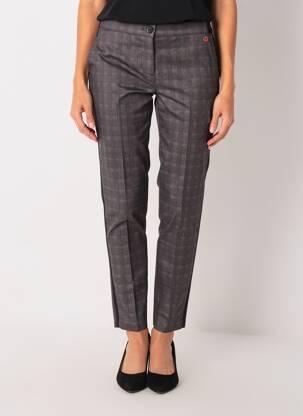 Pantalon slim talie elastică mărime normală gri TONI femeie