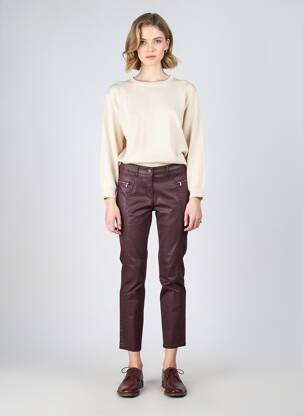 Pantalon slim elasticitate mărime normală violet TONI femeie