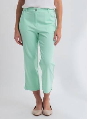 Pantalon 7/8 elasticitate mărime normală verde DIANE LAURY femeie