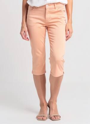 Pantalon trei sferturi buzunare portocalie C'EST BEAU LA VIE femeie