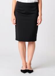 Fustă midi croială dreaptă negru FRANK WALDER femme