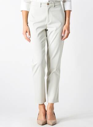 Pantalon 7/8 elasticitate mărime normală alb WALTRON femeie