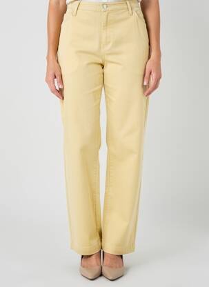 Pantalon drept elasticitate mărime normală galben WALTRON femeie