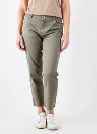 Pantalon 7/8 elasticitate mărime normală verde WALTRON femme