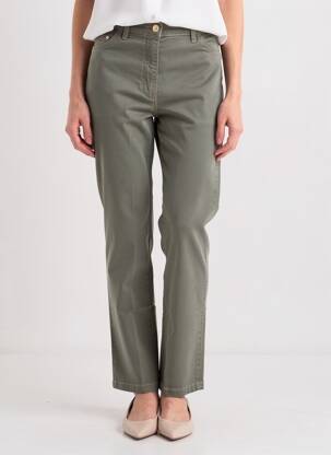 Pantalon drept elasticitate mărime normală verde WALTRON femeie
