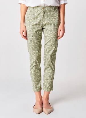 Pantalon 7/8 elasticitate mărime normală verde WALTRON femeie