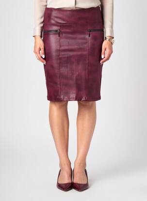 Fustă midi elasticitate violet CHARMING GIRL femeie