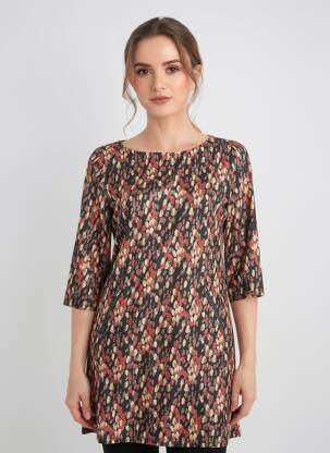 Rochie midi mâneci 3/4 mâneci 3/4 negru VEGAS femeie