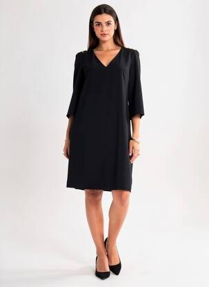 Rochie midi mâneci 3/4 mâneci 3/4 negru GERARD DAREL femme
