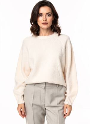 Pulover elasticitate mâneci lungi alb MAX MARA femeie