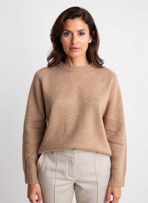 Pulover elasticitate mâneci lungi maro MAX MARA femeie