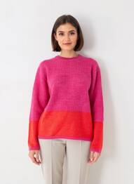 Pulover croială cambrată mâneci lungi roz BELLA JONES femeie