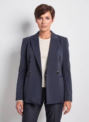 Sacou croială cambrată albastru JULIE GUERLANDE femeie