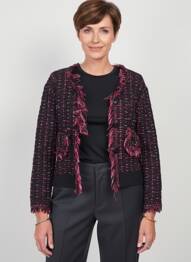 Jachete casual guler rotund negru SCORZZO femme