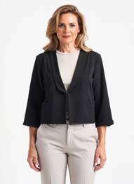 Jachete casual croială dreaptă negru JULIE GUERLANDE femme