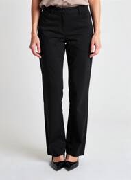 Pantalon drept elasticitate mărime normală negru JULIE GUERLANDE femme