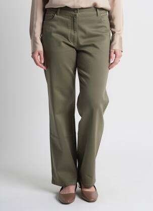 Pantalon drept elasticitate mărime normală verde JULIE GUERLANDE femeie