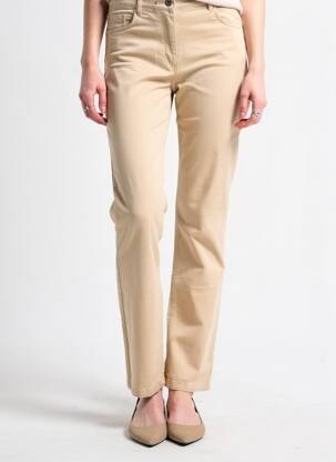 Pantalon drept elasticitate mărime normală bej JULIE GUERLANDE femeie
